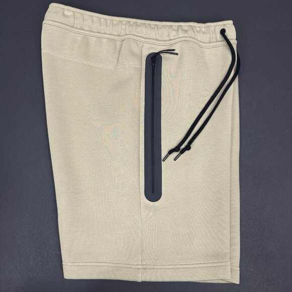 Nike Sportswear Tech Fleece Shorts Neutral Olive/ Black FB8171-276 Men’s Sizes - Picture 4 of 6